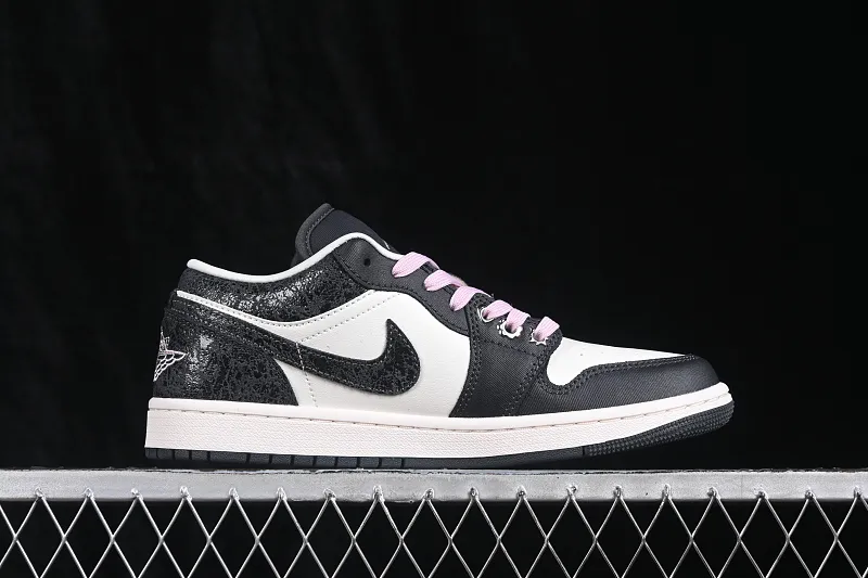 All categories Air Jordan Jordan series basketball shoes Air Jordan 1 Low G version pure original Air Jordan 1 Low AJ1 Joe 1 burst pattern black and white low-top retro culture basketball shoes II0595-001